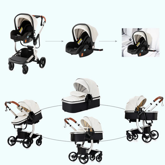 Carrinho de bebé Trio Lux Branco