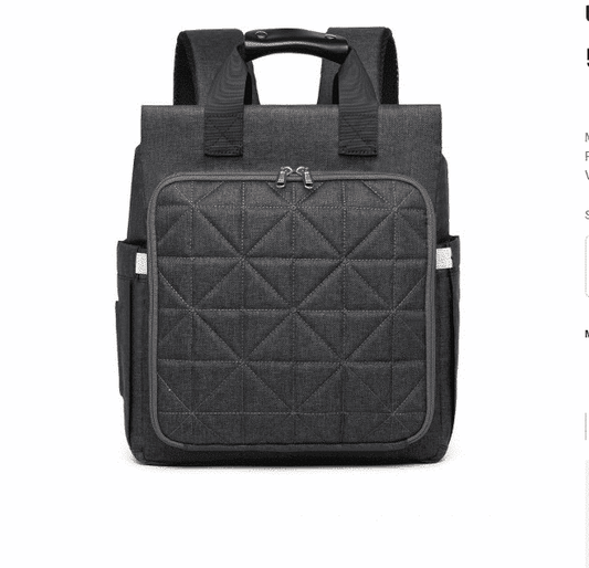 Mochila de maternidade Cinza escuro