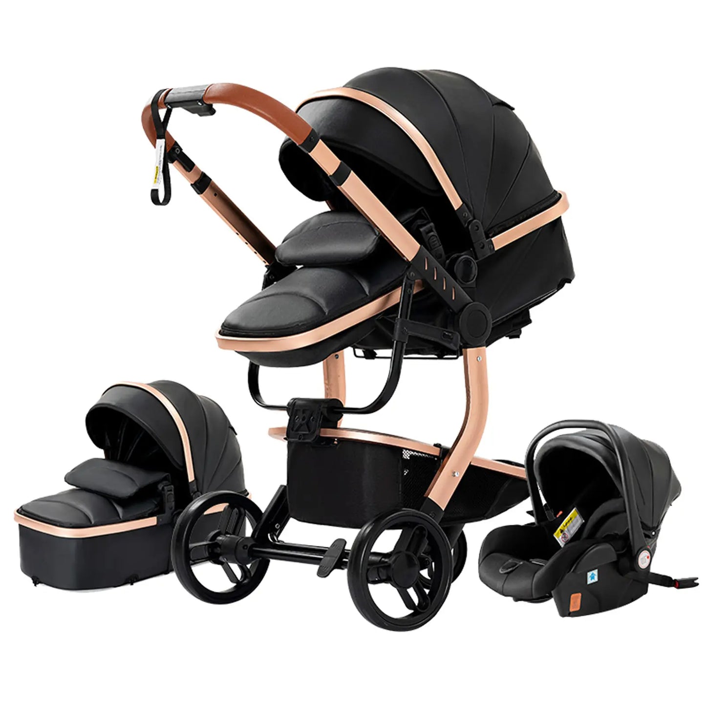 Carrinho de bebé Trio Lux Preto