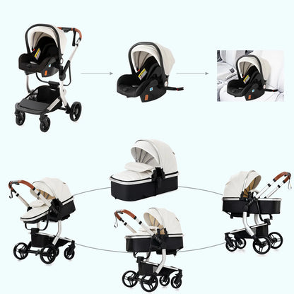Carrinho de bebé Trio Lux Branco