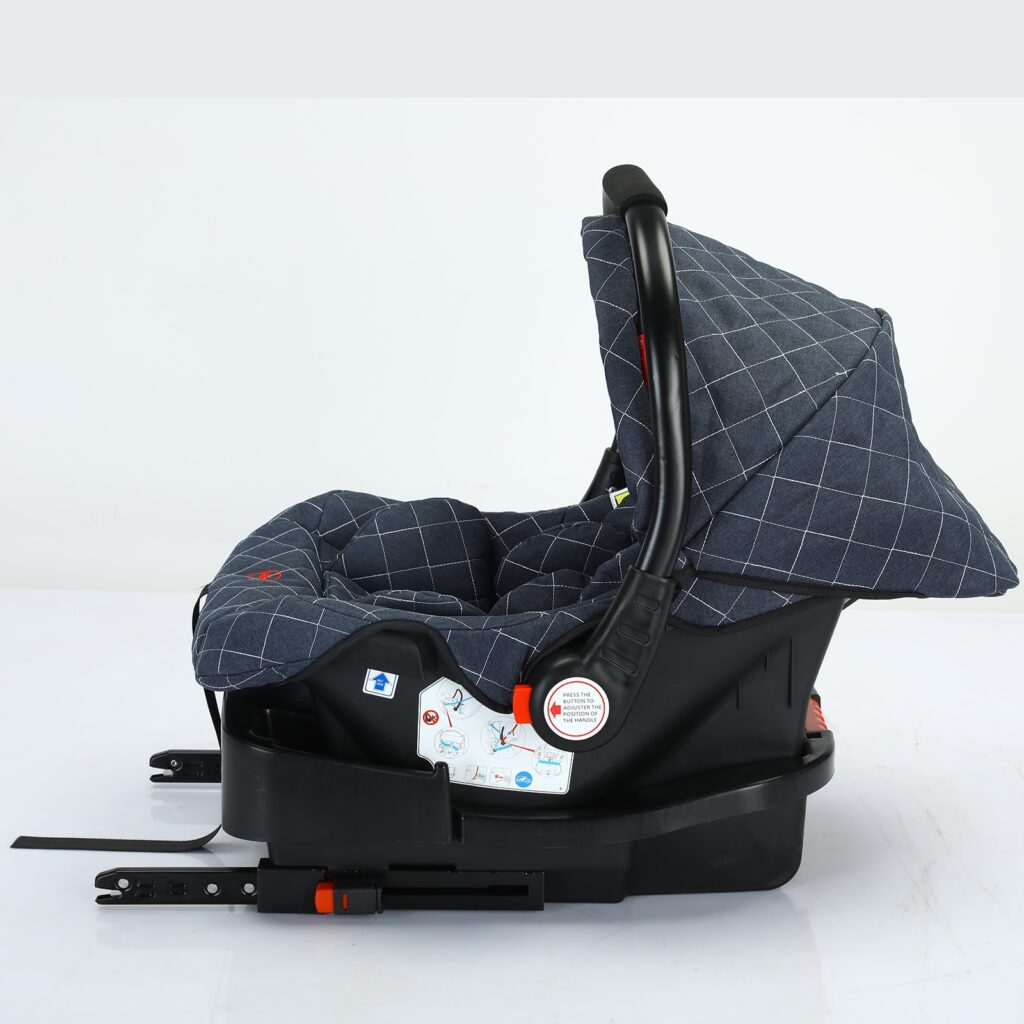 Carrinho de bebé Trio MelBaby Kaqui com Base ISOFIX