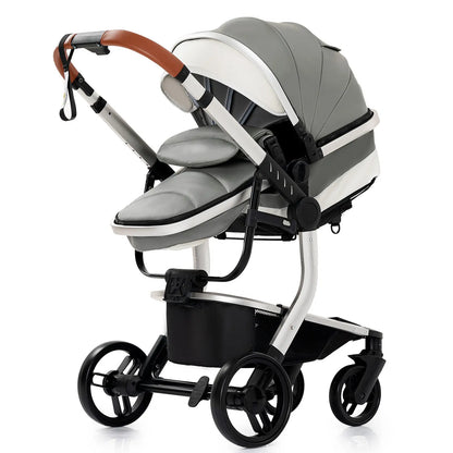Carrinho de bebé Trio Lux Cinza