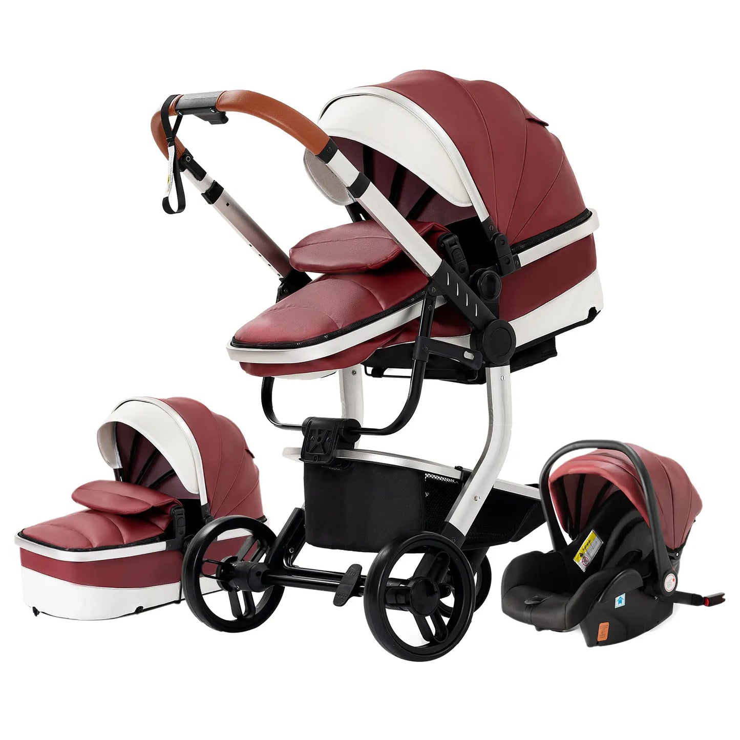 Carrinho de bebé Trio Lux Bordeaux