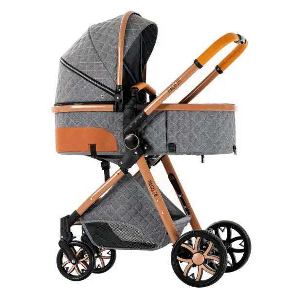 Carrinho de bebé Trio MelBaby Cinzento