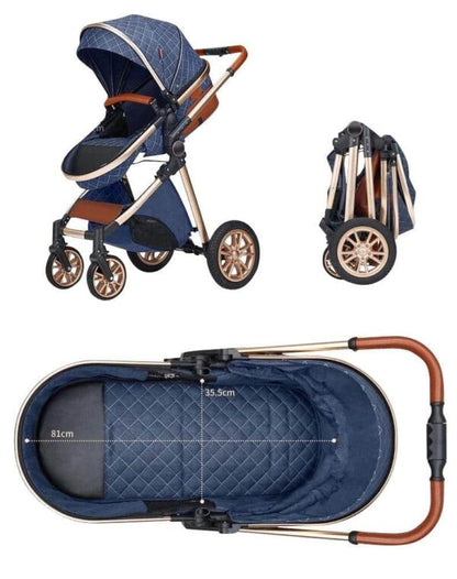 Carrinho de bebé Trio MelBaby Azul