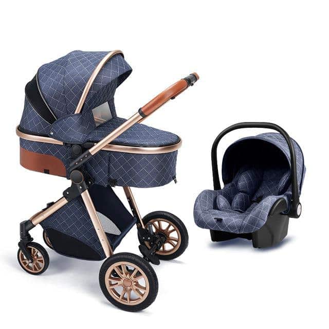 Carrinho de bebé Trio MelBaby Azul