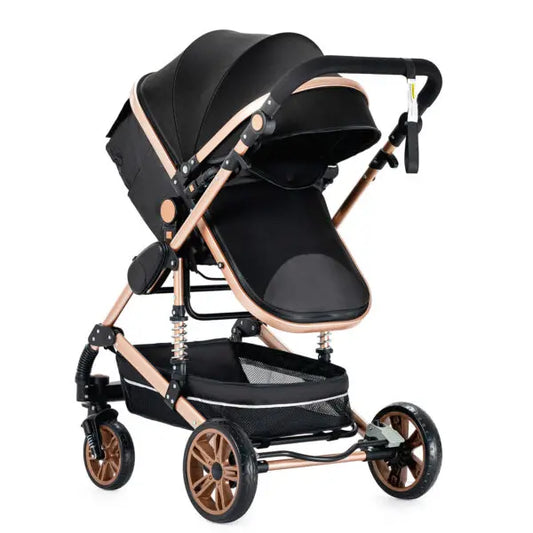 Carrinho de bebé Trio Mágico Preto / Dourado