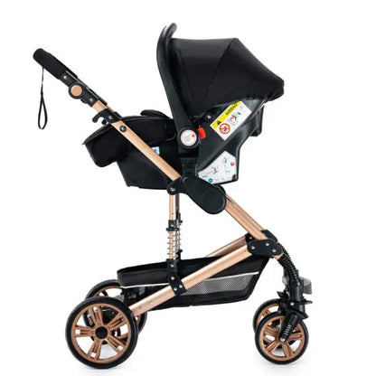Carrinho de bebé Trio Mágico Preto / Dourado
