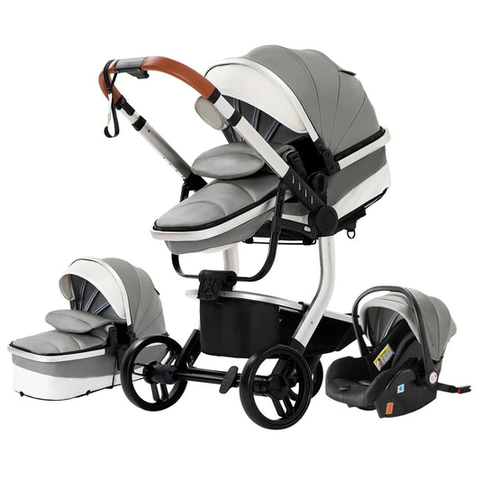 Carrinho de bebé Trio Lux Cinza