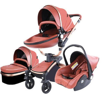 Carrinho de bebé Trio Agape Castanho