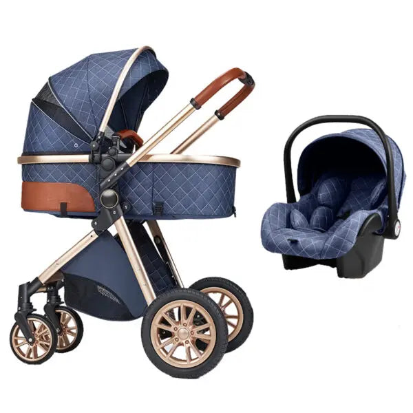 Carrinho de bebé Trio MelBaby Azul