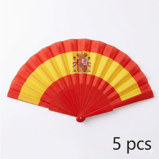 Pack de 5 Abanicos España – Rojos y Amarillos