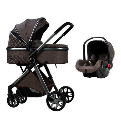 Carrinho de bebé Trio MelBaby Chocolate