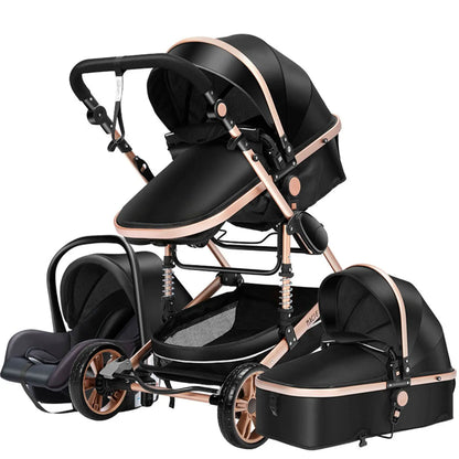 Carrinho de bebé Trio Mágico Preto / Dourado