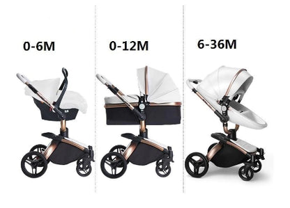 Carrinho de bebé Trio Agape Branco