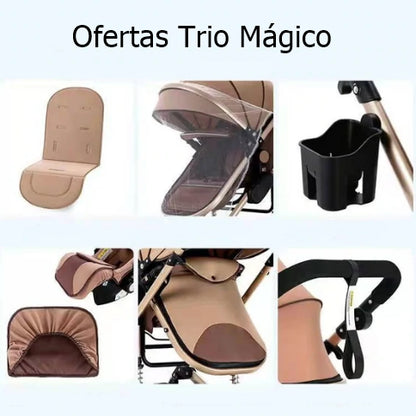 Carrinho de bebé Trio Mágico Cinza