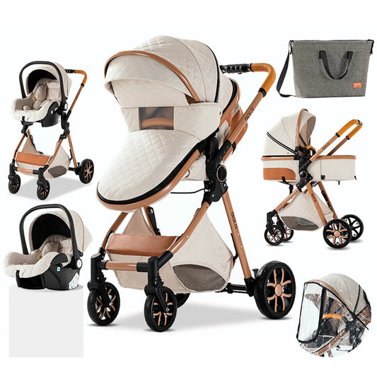 Carrinho de bebé Trio MelBaby Branco