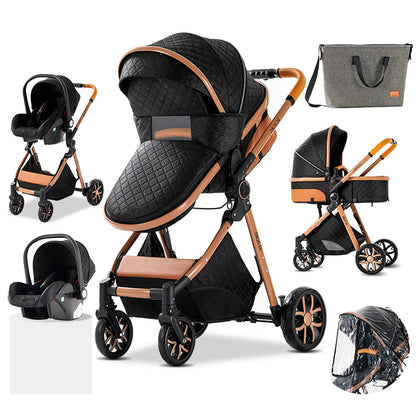 Carrinho de bebé Trio MelBaby Preto