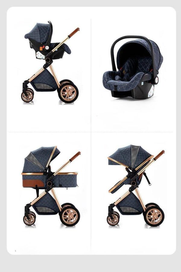 Carrinho de bebé Trio MelBaby Azul