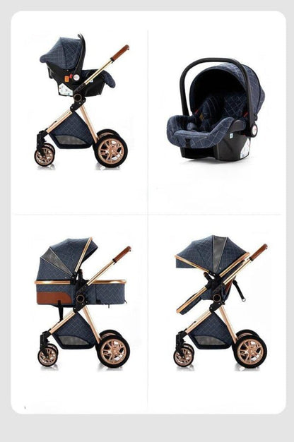 Carrinho de bebé Trio MelBaby Azul