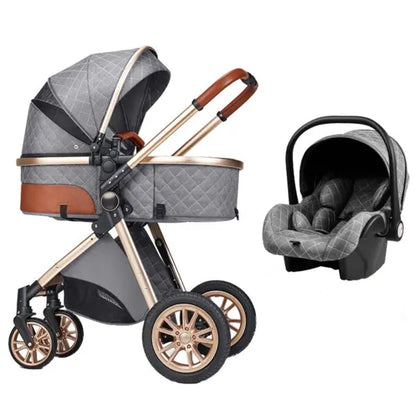 Carrinho de bebé Trio MelBaby Cinzento