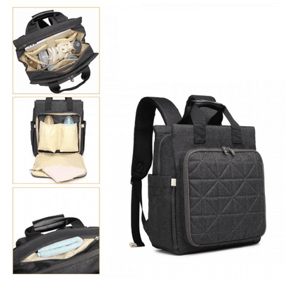 Mochila de maternidade Cinza escuro