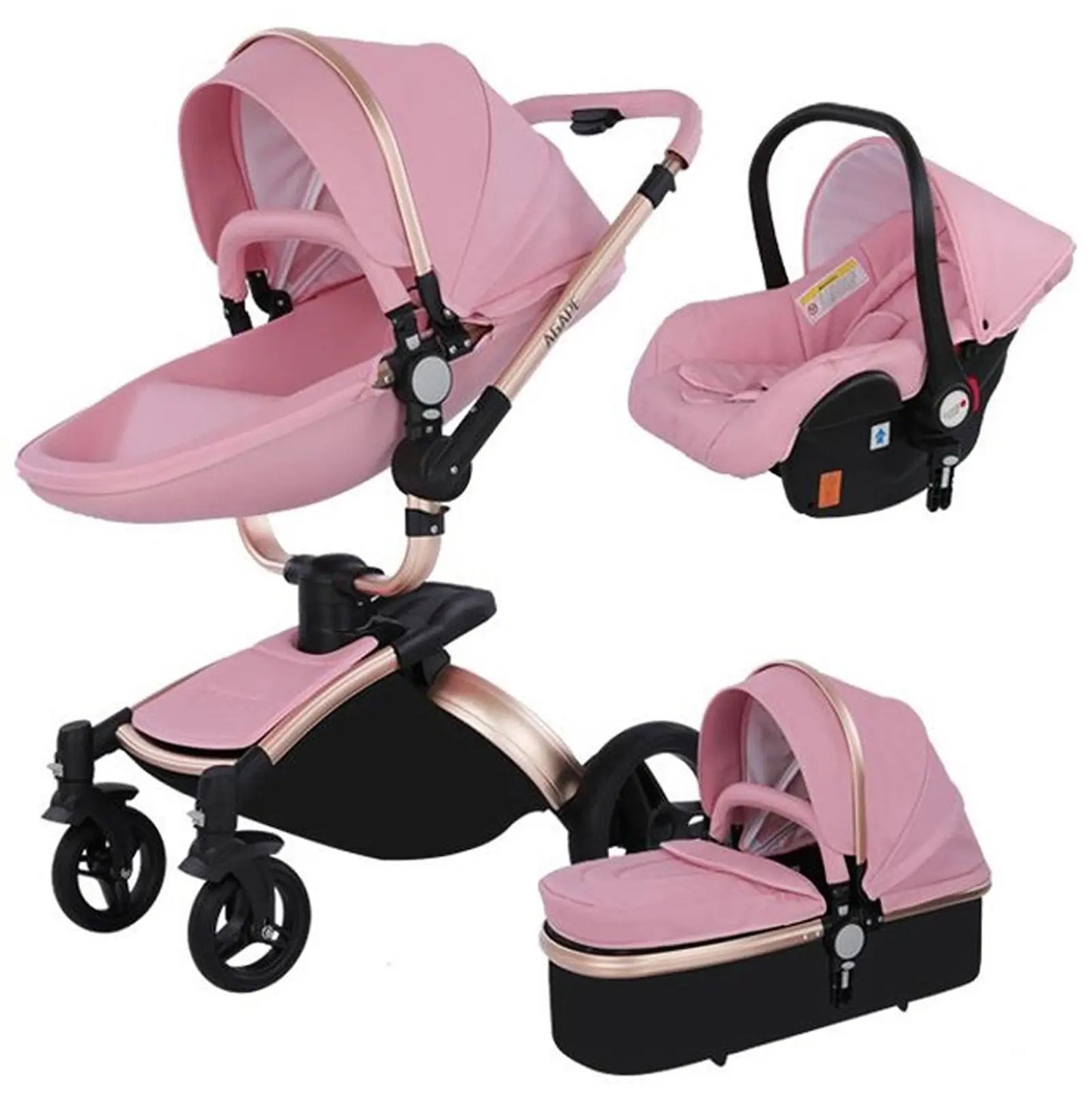 Carrinho de bebé Trio Agape Rosa