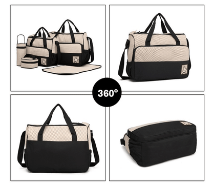 Conjunto de Malas de Maternidade Preto