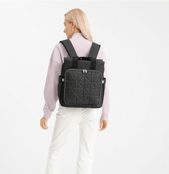 Mochila de maternidade Cinza escuro